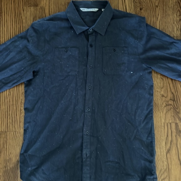 Travis Mathew long sleeve shirt. Blue flannel. - Picture 2 of 5